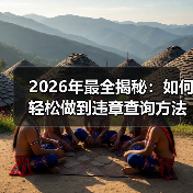 2026年最全揭秘：如何轻松做到违章查询方法的实操指南（图1）