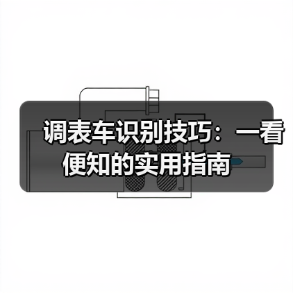 调表车识别技巧:一看便知的实用指南(图1) 调表车识别技巧:一看便知的实用指南(图1)