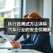 执行器测试方法详解:汽车行业的安全保障新利器(图4) 执行器测试方法详解:汽车行业的安全保障新利器(图4)