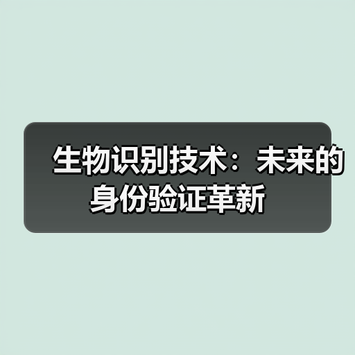 生物识别技术：未来的身份验证革新（图1）