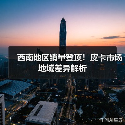 西南地区销量登顶！皮卡市场地域差异解析（图4）