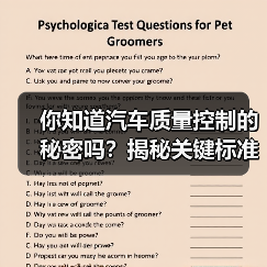 你知道汽车质量控制的秘密吗？揭秘关键标准与实战案例（图4）