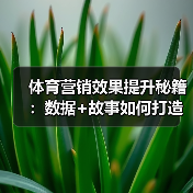 体育营销效果提升秘籍:数据+故事如何打造爆款引流(图3) 体育营销效果提升秘籍:数据+故事如何打造爆款引流(图3)