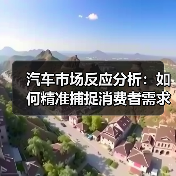 汽车市场反应分析:如何精准捕捉消费者需求? 汽车市场反应分析:如何精准捕捉消费者需求?