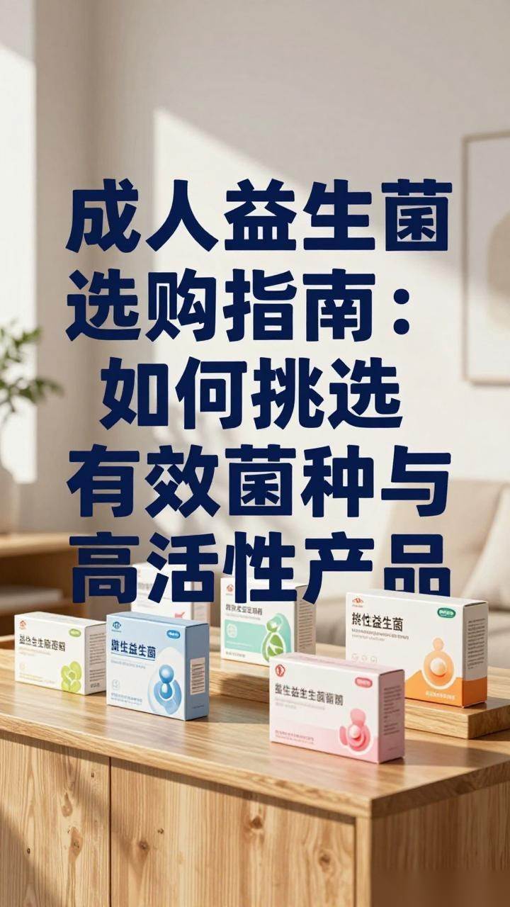 成人益生菌选购指南：如何挑选有效菌种与高活性产品